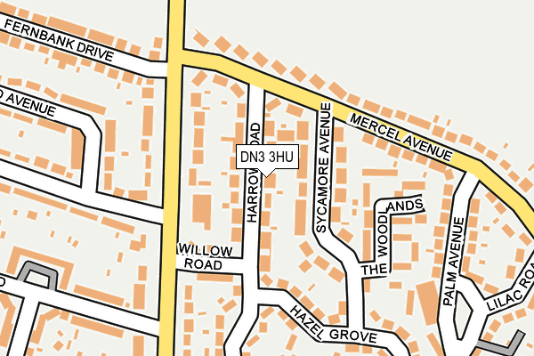 DN3 3HU map - OS OpenMap – Local (Ordnance Survey)