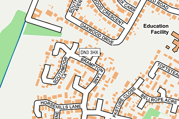 DN3 3HX map - OS OpenMap – Local (Ordnance Survey)