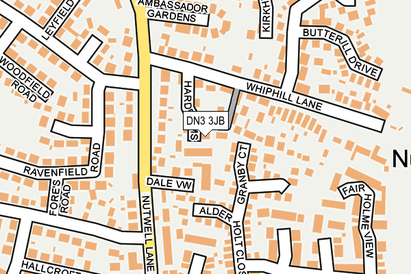 DN3 3JB map - OS OpenMap – Local (Ordnance Survey)