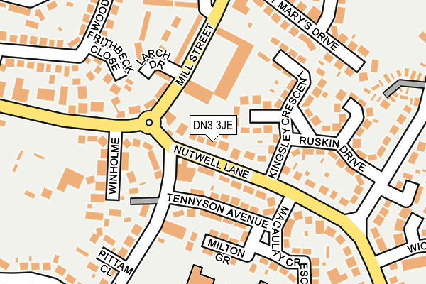 DN3 3JE map - OS OpenMap – Local (Ordnance Survey)