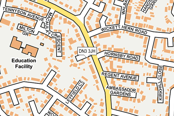 DN3 3JH map - OS OpenMap – Local (Ordnance Survey)