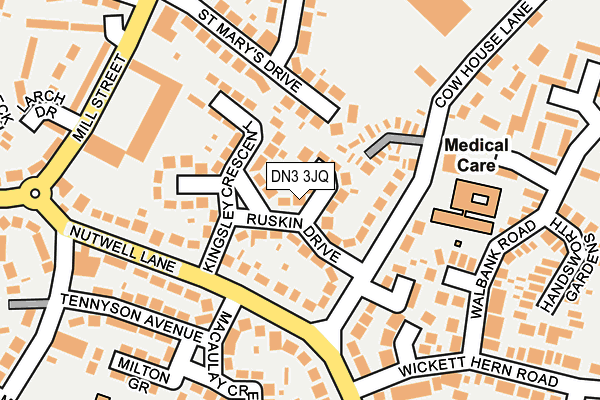DN3 3JQ map - OS OpenMap – Local (Ordnance Survey)