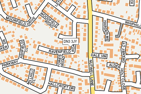 DN3 3JY map - OS OpenMap – Local (Ordnance Survey)