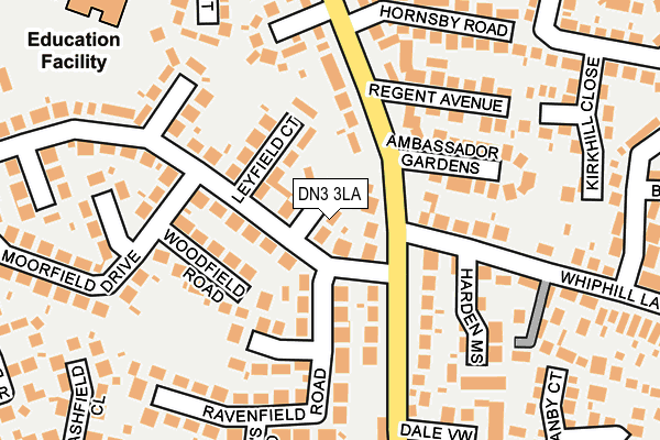 DN3 3LA map - OS OpenMap – Local (Ordnance Survey)