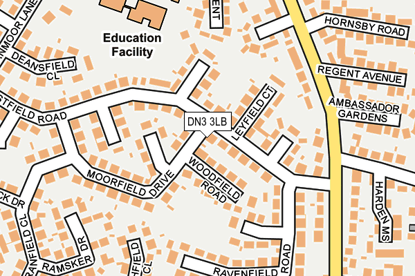 DN3 3LB map - OS OpenMap – Local (Ordnance Survey)