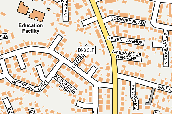 DN3 3LF map - OS OpenMap – Local (Ordnance Survey)