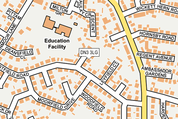 DN3 3LG map - OS OpenMap – Local (Ordnance Survey)
