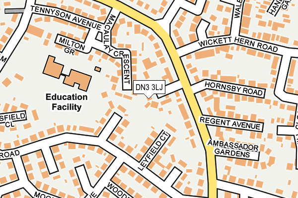 DN3 3LJ map - OS OpenMap – Local (Ordnance Survey)