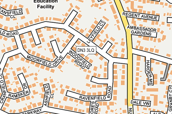 DN3 3LQ map - OS OpenMap – Local (Ordnance Survey)