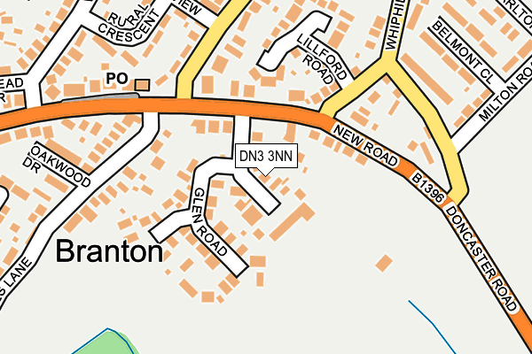 DN3 3NN map - OS OpenMap – Local (Ordnance Survey)