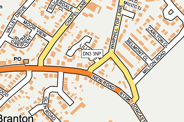 DN3 3NP map - OS OpenMap – Local (Ordnance Survey)
