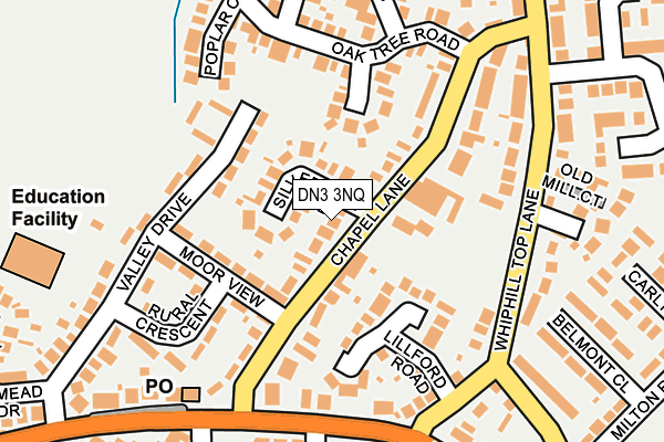 DN3 3NQ map - OS OpenMap – Local (Ordnance Survey)