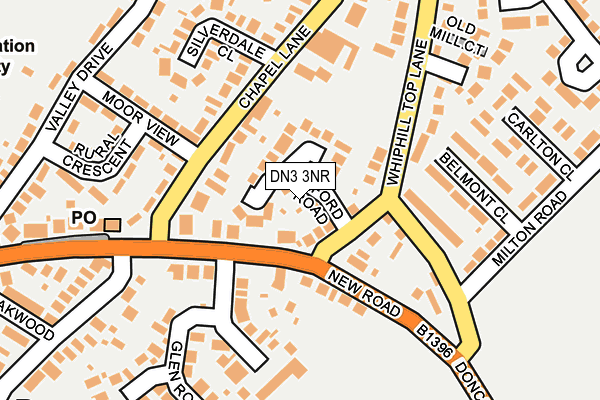 DN3 3NR map - OS OpenMap – Local (Ordnance Survey)