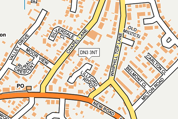 DN3 3NT map - OS OpenMap – Local (Ordnance Survey)