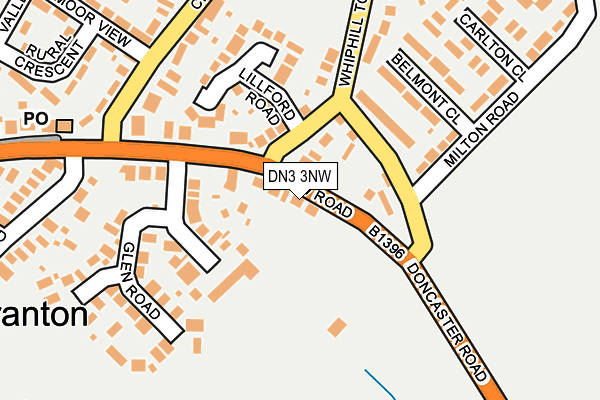DN3 3NW map - OS OpenMap – Local (Ordnance Survey)