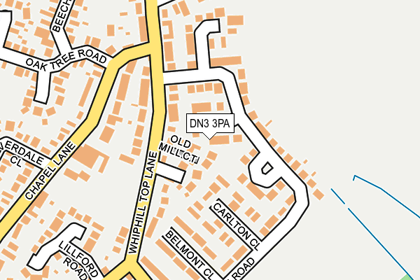 DN3 3PA map - OS OpenMap – Local (Ordnance Survey)