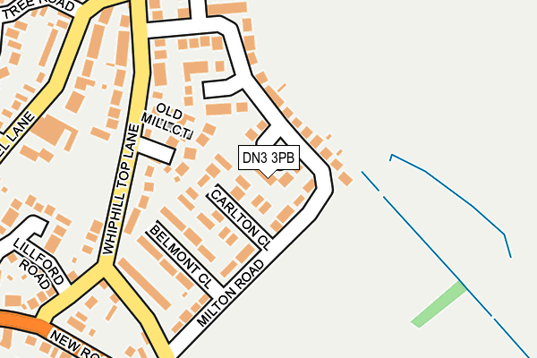 DN3 3PB map - OS OpenMap – Local (Ordnance Survey)