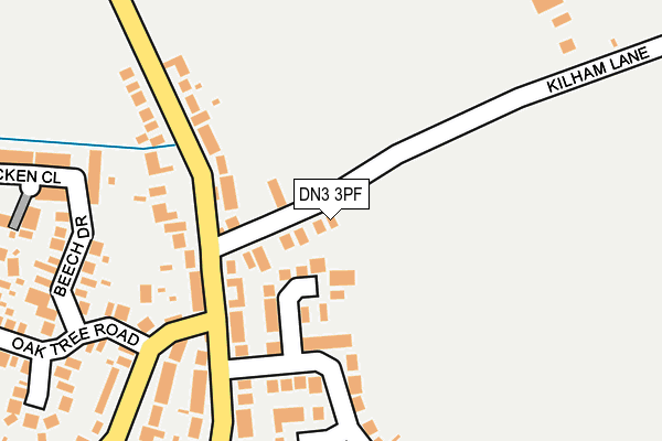 DN3 3PF map - OS OpenMap – Local (Ordnance Survey)