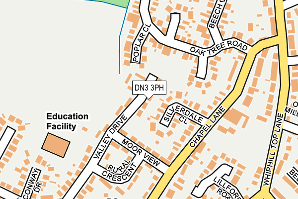 DN3 3PH map - OS OpenMap – Local (Ordnance Survey)