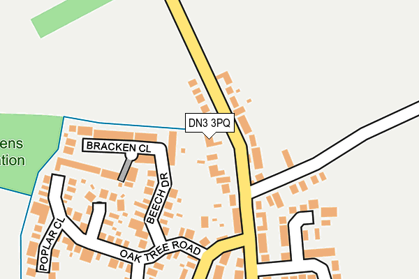 DN3 3PQ map - OS OpenMap – Local (Ordnance Survey)