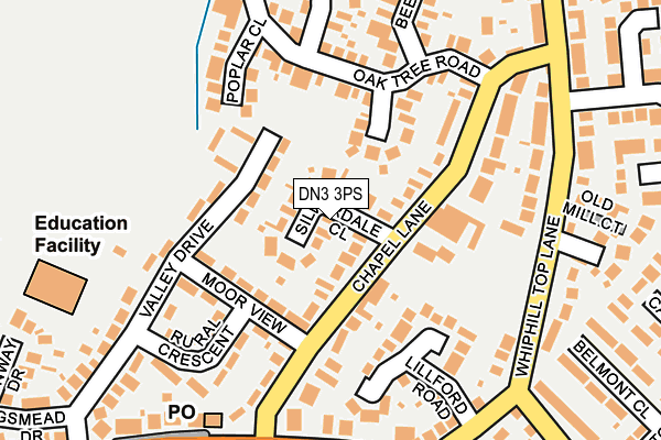 DN3 3PS map - OS OpenMap – Local (Ordnance Survey)