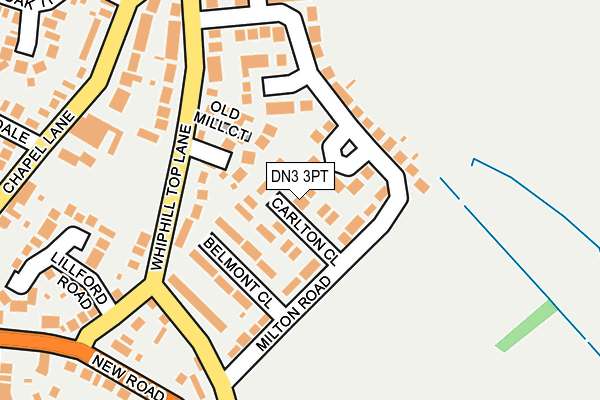 DN3 3PT map - OS OpenMap – Local (Ordnance Survey)