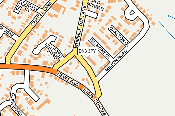 DN3 3PY map - OS OpenMap – Local (Ordnance Survey)
