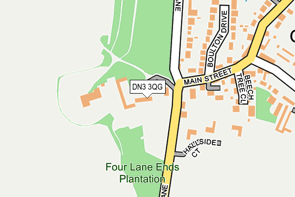 DN3 3QG map - OS OpenMap – Local (Ordnance Survey)