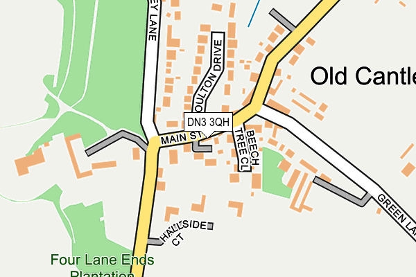 DN3 3QH map - OS OpenMap – Local (Ordnance Survey)