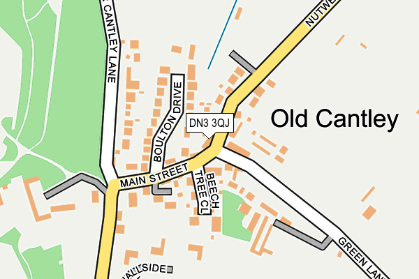 DN3 3QJ map - OS OpenMap – Local (Ordnance Survey)