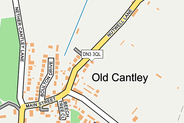 DN3 3QL map - OS OpenMap – Local (Ordnance Survey)