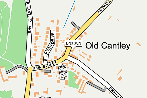 DN3 3QN map - OS OpenMap – Local (Ordnance Survey)