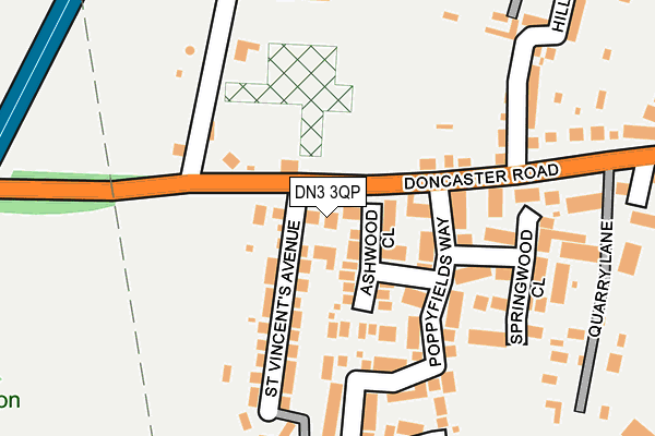 DN3 3QP map - OS OpenMap – Local (Ordnance Survey)