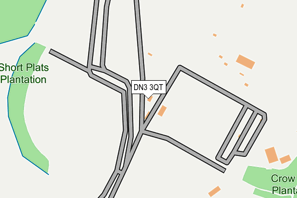 DN3 3QT map - OS OpenMap – Local (Ordnance Survey)