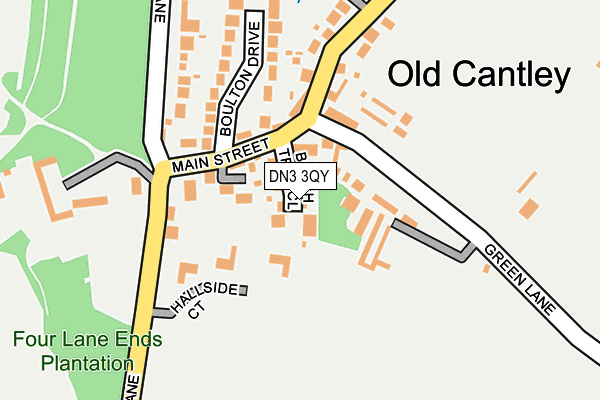 DN3 3QY map - OS OpenMap – Local (Ordnance Survey)