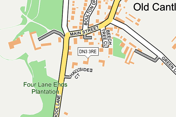 DN3 3RE map - OS OpenMap – Local (Ordnance Survey)