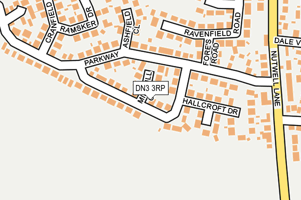 DN3 3RP map - OS OpenMap – Local (Ordnance Survey)