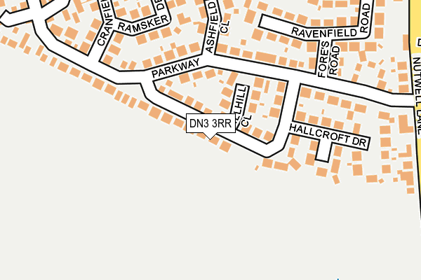 DN3 3RR map - OS OpenMap – Local (Ordnance Survey)