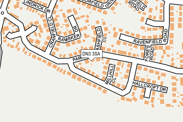 DN3 3SA map - OS OpenMap – Local (Ordnance Survey)