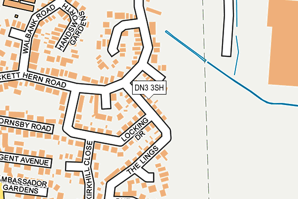 DN3 3SH map - OS OpenMap – Local (Ordnance Survey)