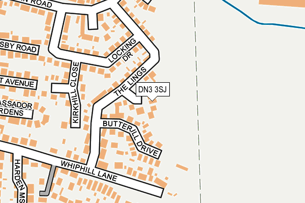 DN3 3SJ map - OS OpenMap – Local (Ordnance Survey)