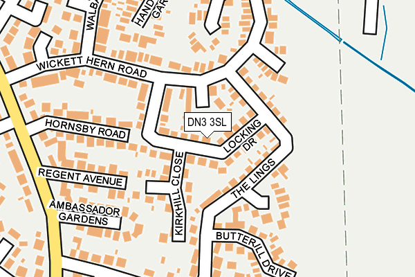 DN3 3SL map - OS OpenMap – Local (Ordnance Survey)