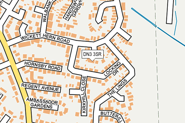DN3 3SR map - OS OpenMap – Local (Ordnance Survey)