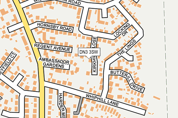 DN3 3SW map - OS OpenMap – Local (Ordnance Survey)