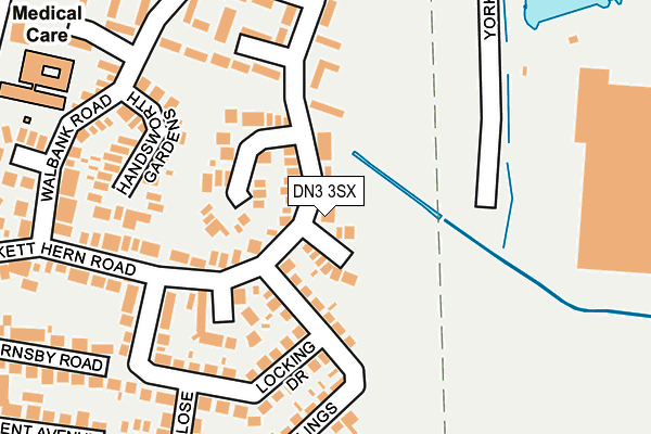 DN3 3SX map - OS OpenMap – Local (Ordnance Survey)