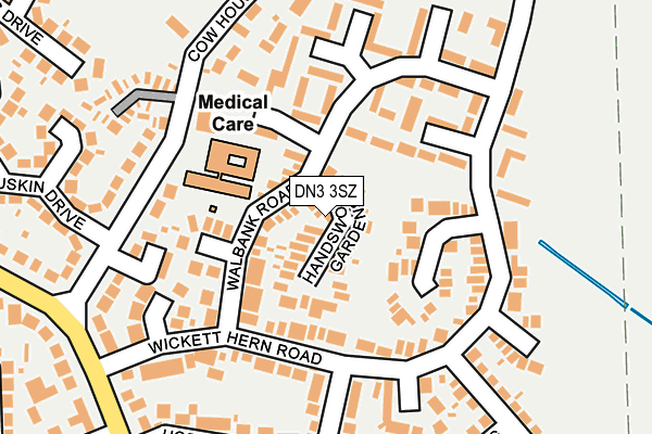 DN3 3SZ map - OS OpenMap – Local (Ordnance Survey)