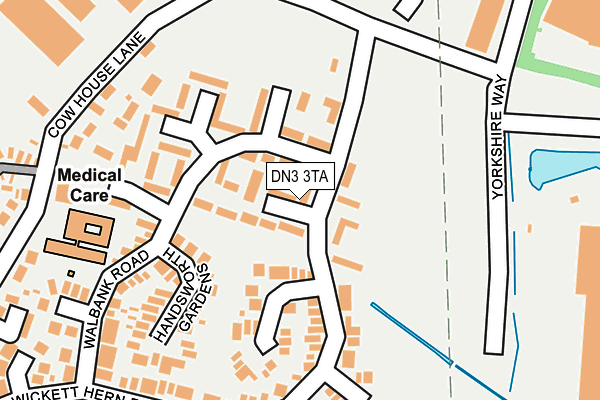 DN3 3TA map - OS OpenMap – Local (Ordnance Survey)