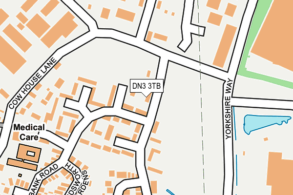 DN3 3TB map - OS OpenMap – Local (Ordnance Survey)