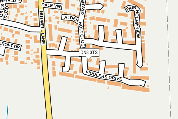 DN3 3TS map - OS OpenMap – Local (Ordnance Survey)
