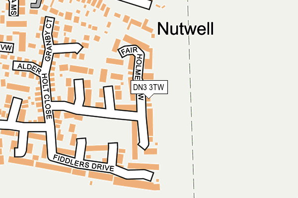 DN3 3TW map - OS OpenMap – Local (Ordnance Survey)